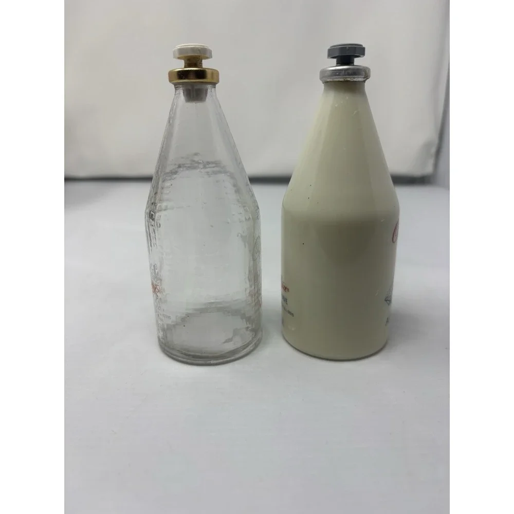 Vintage Old Spice Original Musk Milk Glass After Shave 4.25oz Star Tops Empty
